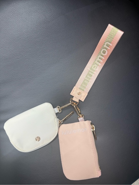 lululemon athletica Handbags - lululemon Pink & Ivory dual pouch ((brand new without tag))